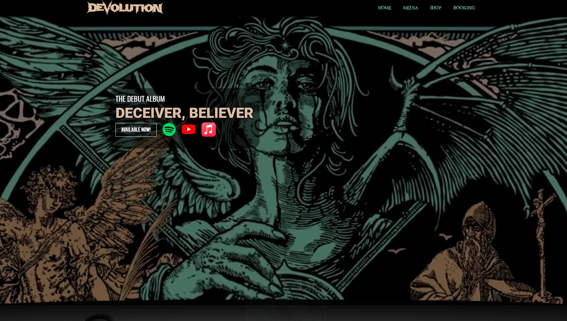 Devolution Website - Home Page
