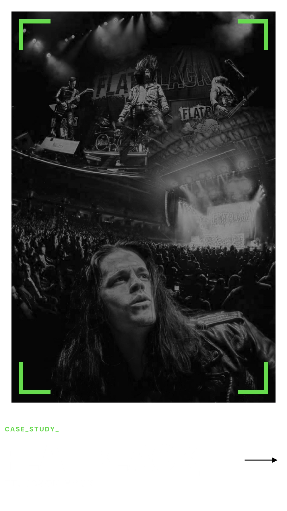 Official Flat Black band website design