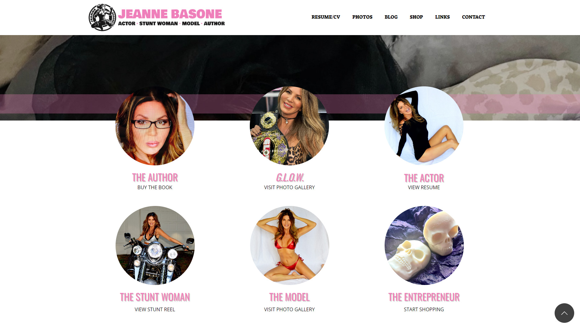 Jeanne Basone Website - Home Page