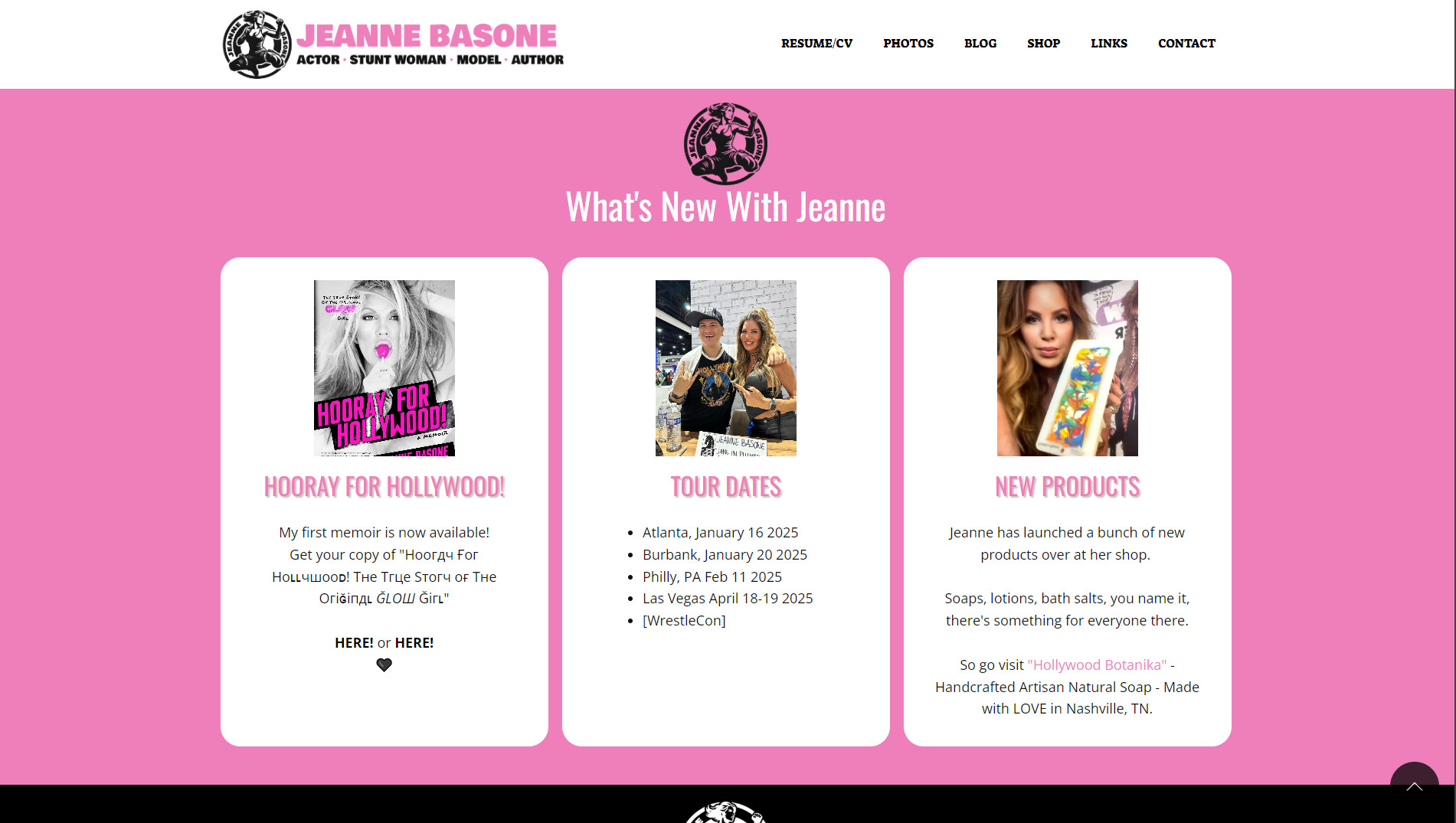 Jeanne Basone Website - Latest News