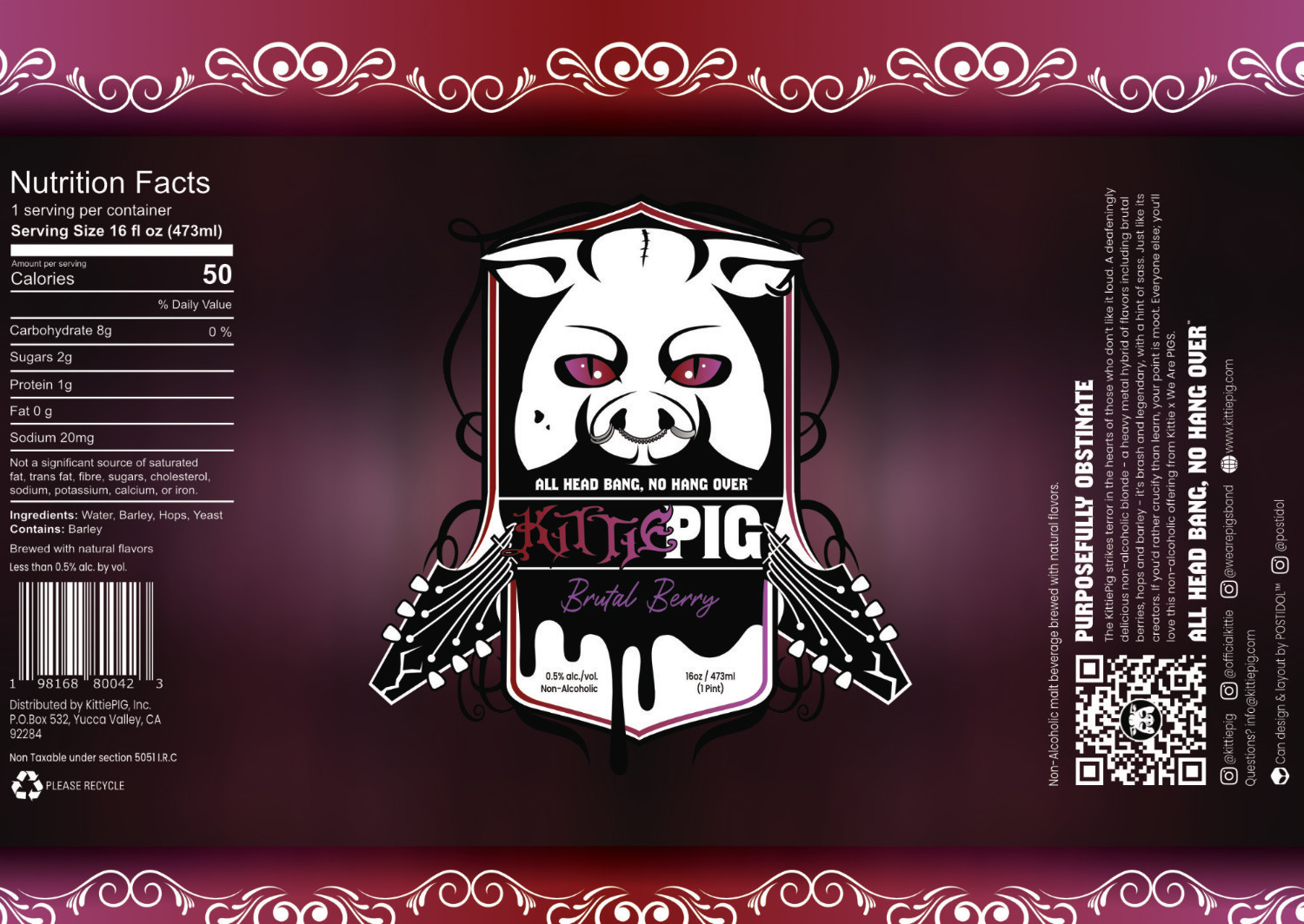 KITTIPIG BEER CAN LABEL VER 1.0