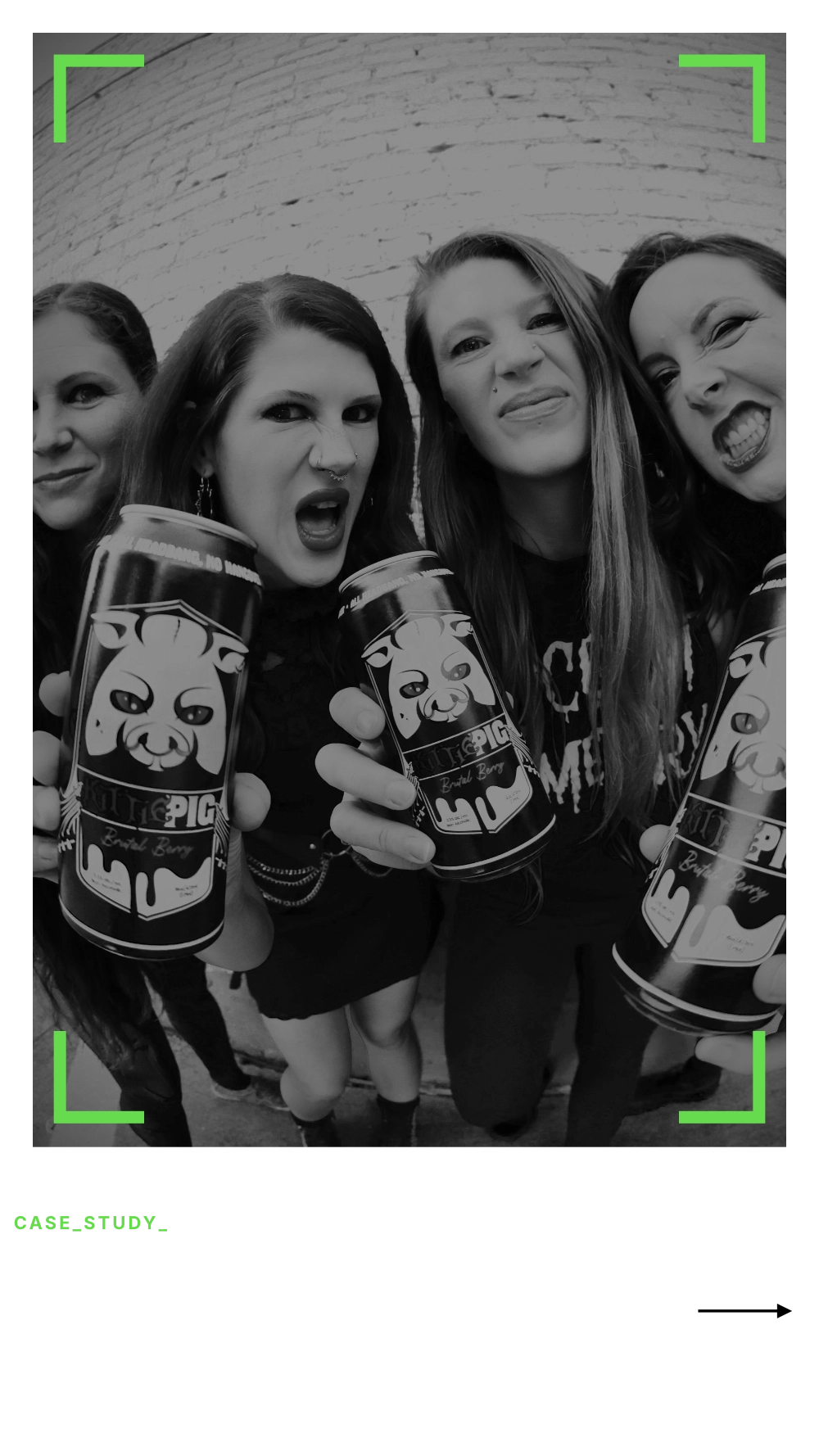Custom beer can label design for KittiePIG