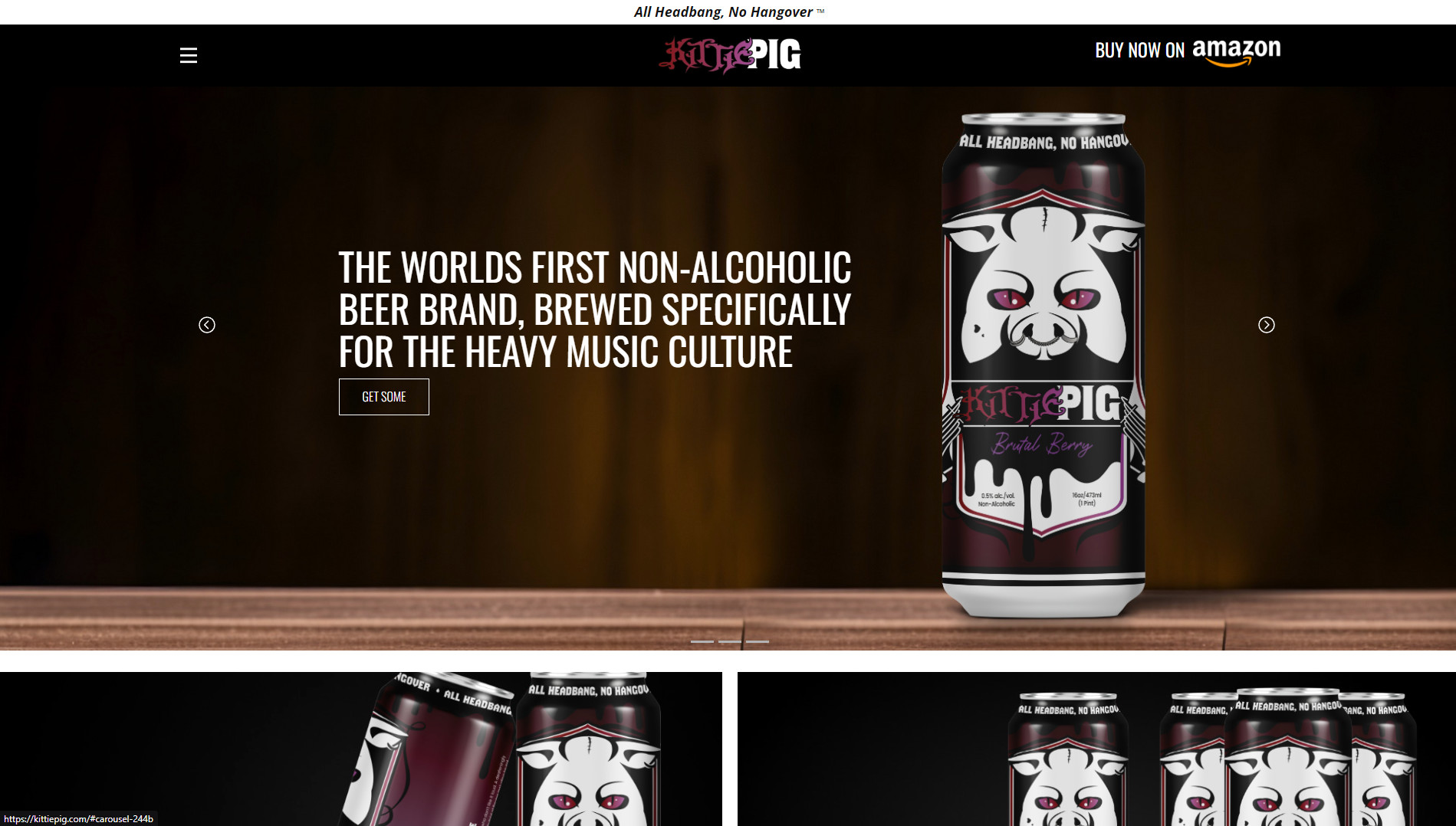 Kittiepig website - Home page