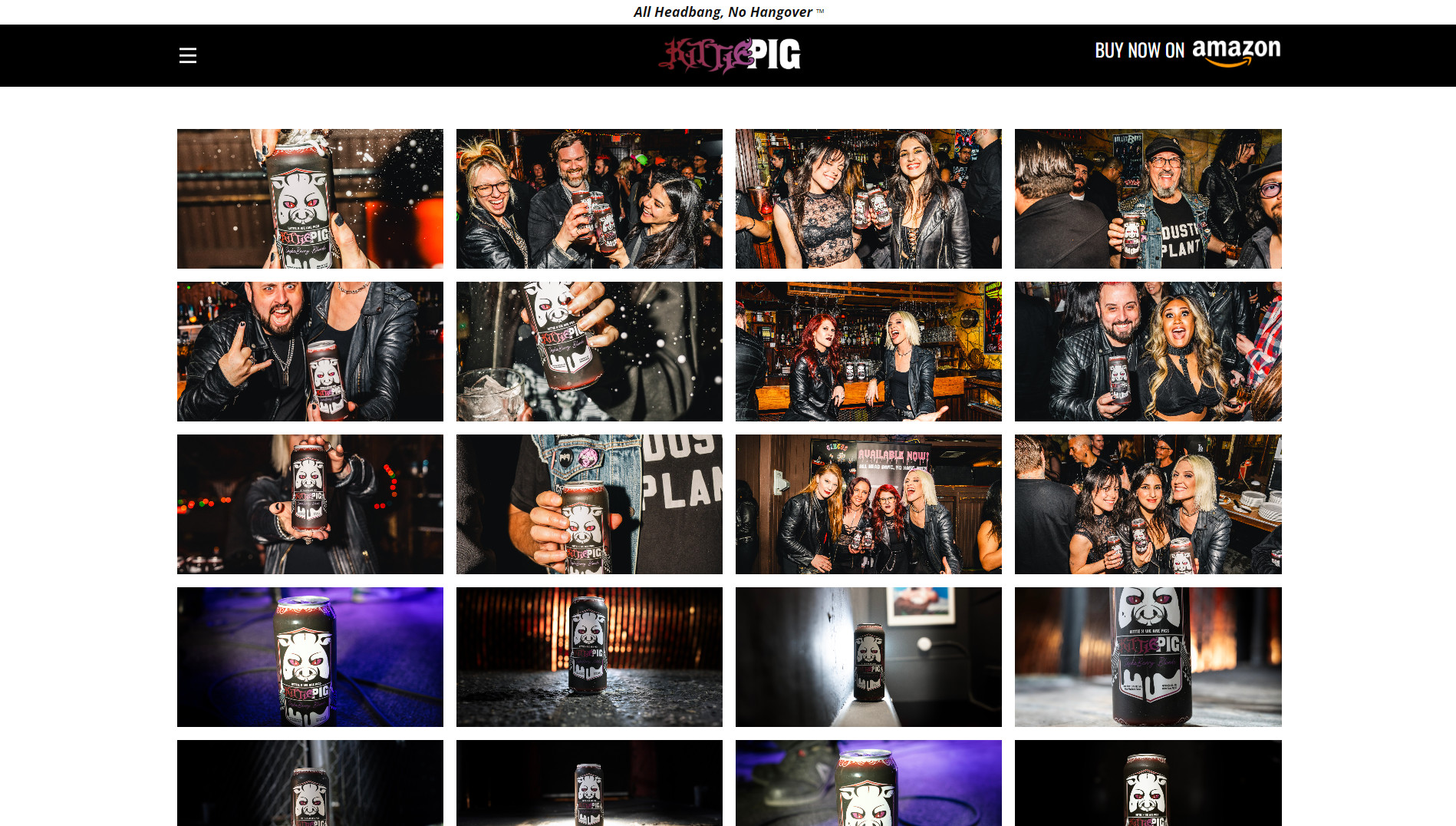 Kittiepig website - Gallery page