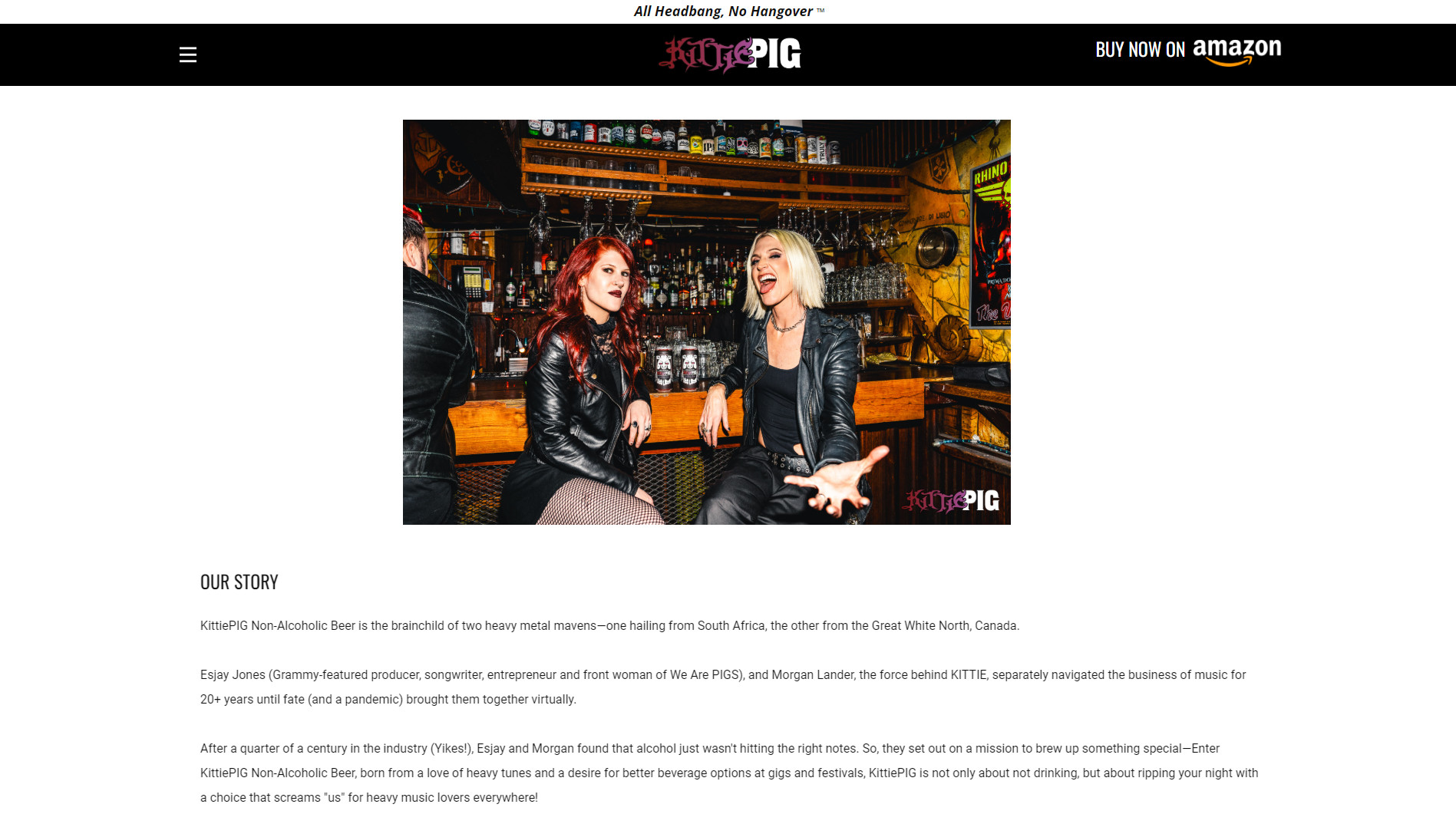 Kittiepig website - Our Story Page